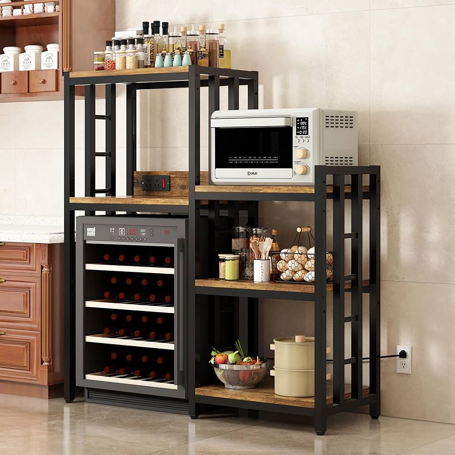 Amazon.com - 6-Tier Kitchen Baker's Rack with Power Outlet